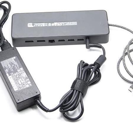 HP USB-C Universal Dock + 90W virtalähde